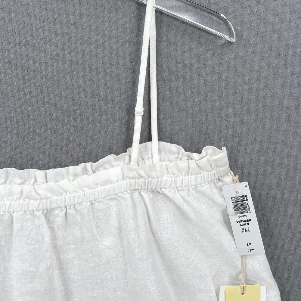 ARITZIA WILFRED Vermeer Linen Camisole Womens Small White Sleeveless Tank NWT - Picture 8 of 15